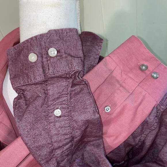 3 Dress Shirts Goodfellow UNLISTED Double Pump Size SIZE M 1 Slimfit Long Sleeve - Picture 6 of 10